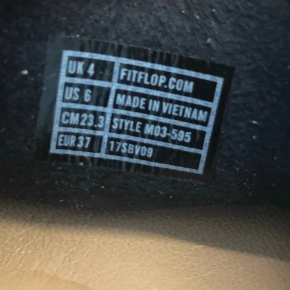 Fitflop Women Sandal Loosh Luxe Slide Size 6 Blue Denim - Picture 10 of 10